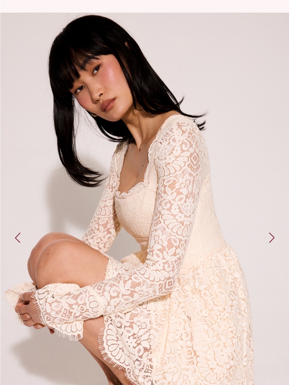House of CB Fae Lace Long Sleeve Dress - Picture 12 of 16